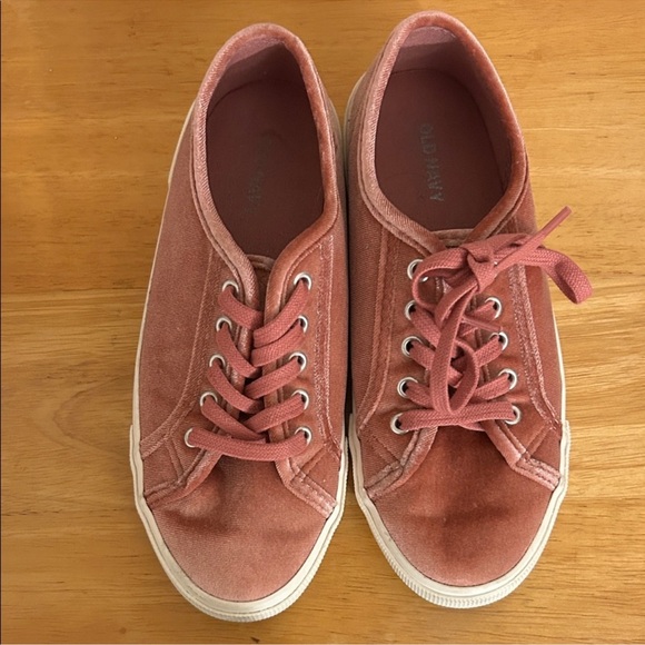 Old Navy Shoes - Old Navy Pink Velvet Shoes